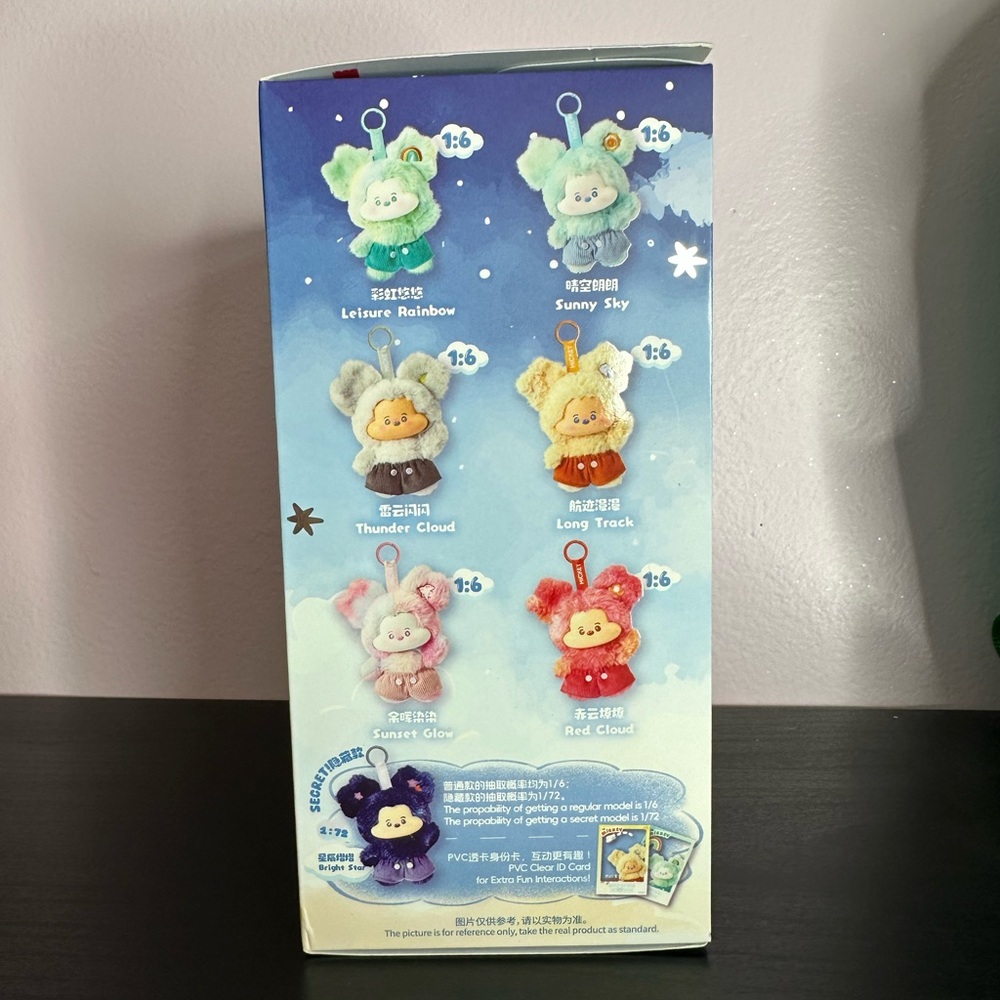 Miniso Disney Mickey Head In Clouds Vinyl Plush Pendant Blind Box - Picture 6 of 14
